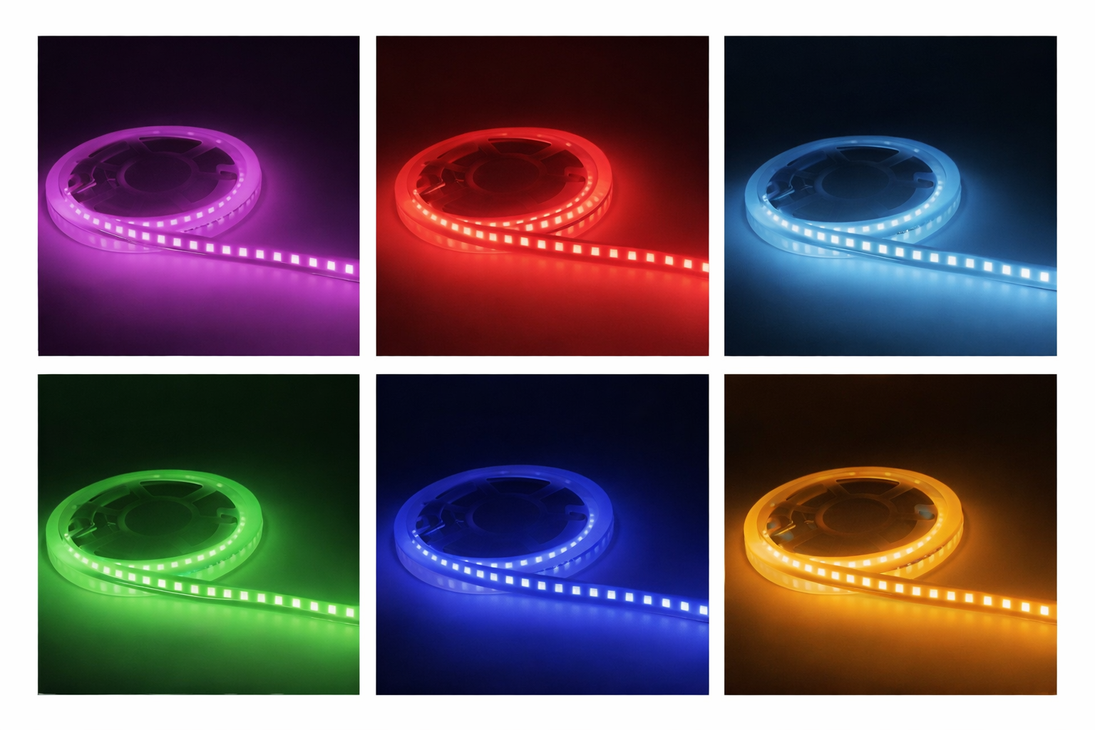 SMD5050 Single Color LED Strip Light – DC 12V | 60 LEDs/m | 10mm PCB | High Brightness Low Voltage LED Tape | IP00 / IP67 | Red / Green / Blue / Yellow / Pink | 5/50M
