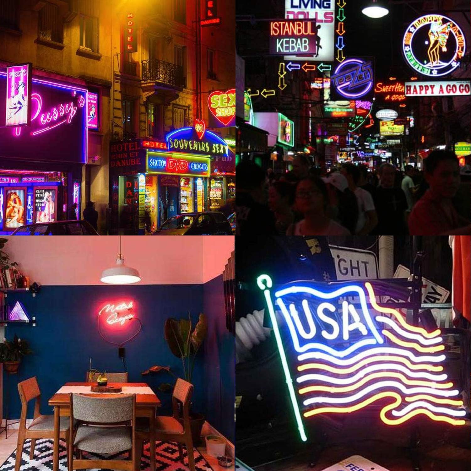 High Voltage RGB LED Neon Rope Light - 10x20mm | SMD5050 60 LEDs/M | AC110V / 220V Flexible Neon LED Strip | 12W/M | IP65 Waterproof Cuttable Neon Flex for Indoor & Outdoor Decoration | with Remote Control, Power Plug | 10/50M