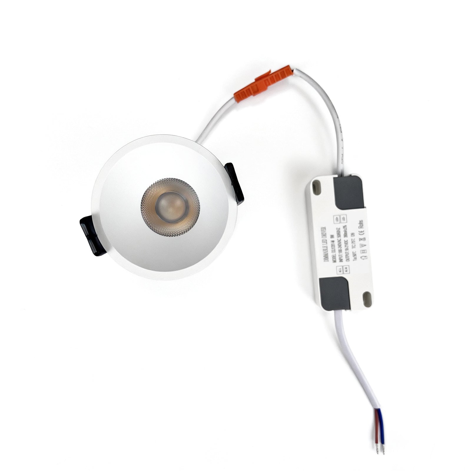 4er-Pack Low Profie LED-Downlight 3W/5W/7W/12W/15W/18W/24W CRI80 Anti-Fog Deckeneinbauleuchte mit festem Kopf