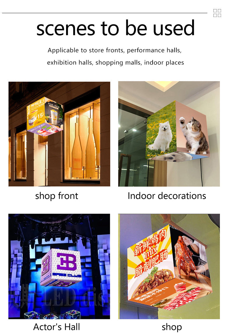 Individuelles Magic Cubic LED-Display – Gestalten Sie Ihren eigenen LED-Würfel (beliebige Größe, Pixelabstand und Flächenanzahl) | Jetzt Angebot anfordern