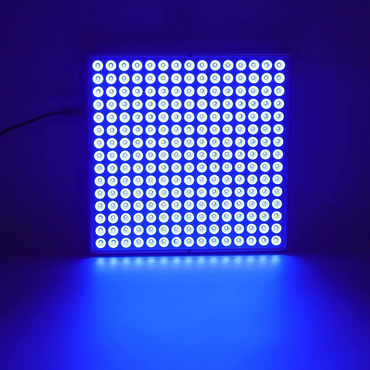 20W Floor Standing Blue Light Tanning Lamp – Blue Light 460–465nm | Dimmable & Timer | AC100–240V | Aluminum Alloy + PC Cover | Includes Floor Stand | for Skin Tanning, Bronze Finish | US / EU Plug