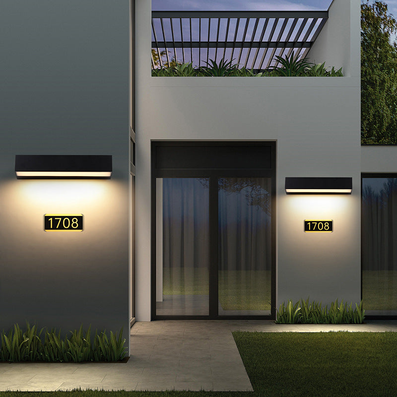 Outdoor LED Wall Light, Long Black Aluminum LED Wall Sconce - 12W / 18W / 28W | 3000K / 6000K | IP65 Waterproof Square Aluminum Wall Lamps