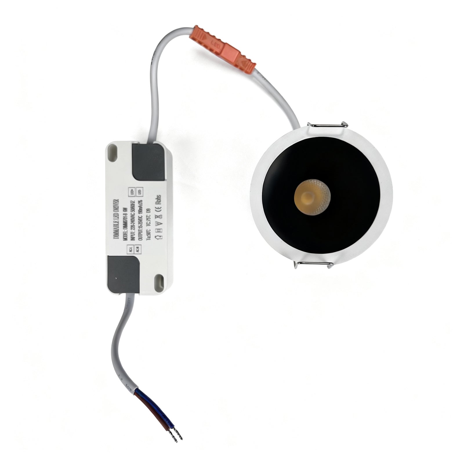 4er-Pack Low Profie LED-Downlight 3W/5W/7W/12W/15W/18W/24W CRI80 Anti-Fog Deckeneinbauleuchte mit festem Kopf