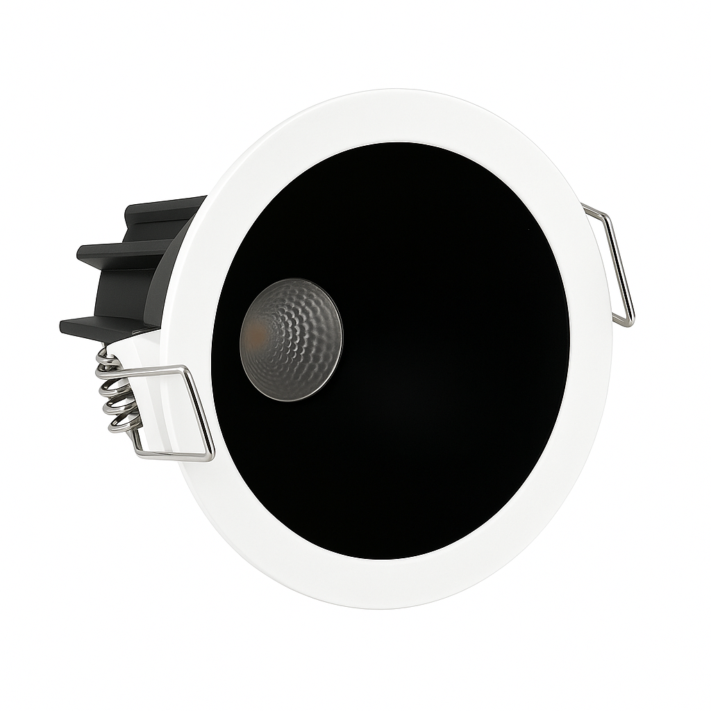 Mini spot LED directionnel 1 x 1,5 W - Diamètre 52 mm - 30 degrés - Mini spot LED encastrable - Petit spot de plafond - Spot LED pour armoire avec pilote LED