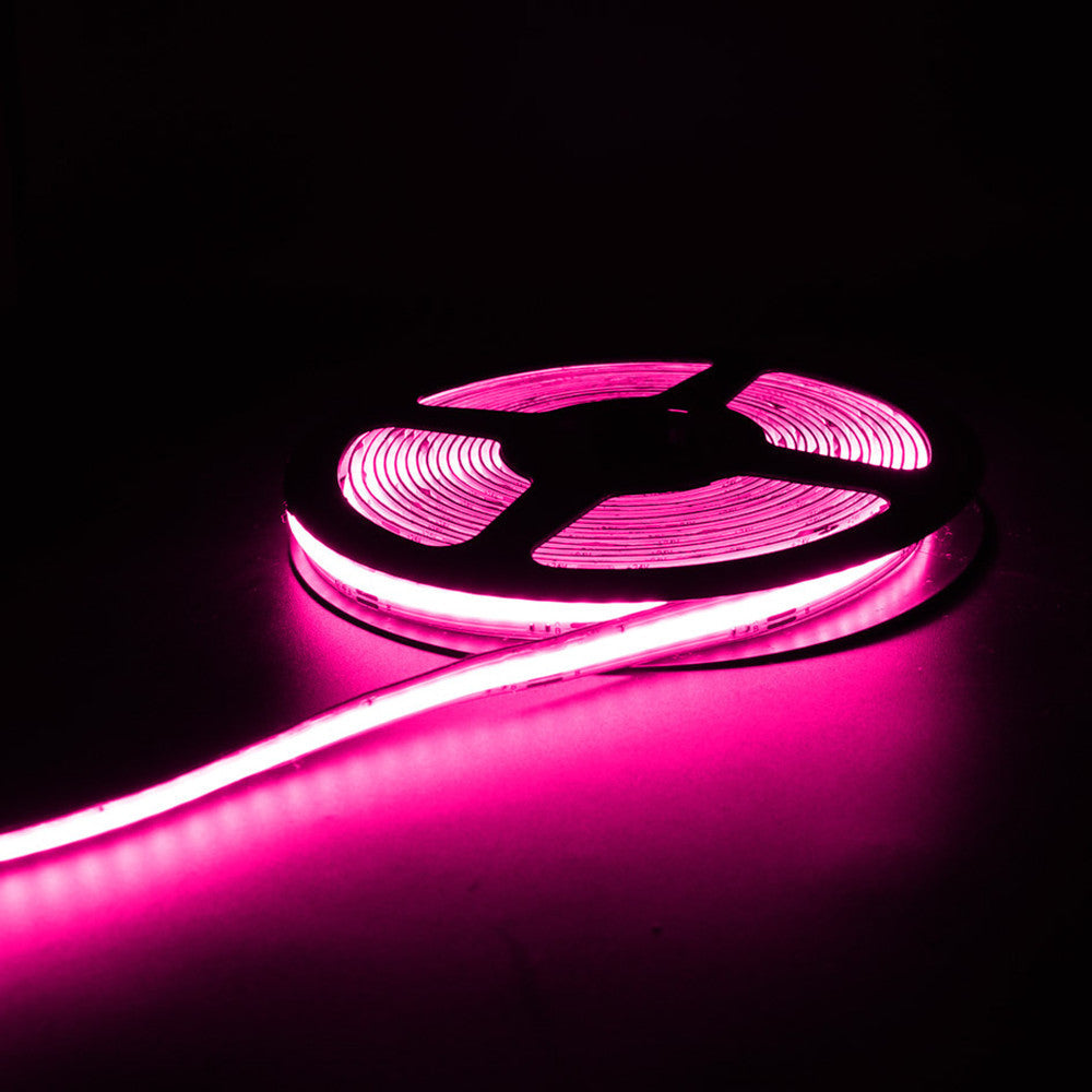 Bande LED multicolore FCOB 5 m, 576 LED/m, 14 W/m, 12 V, sans points, RVB