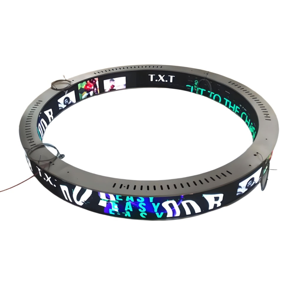 P2.5 Runder LED-Ticker für den Innenbereich, doppelseitiger LED-Anzeigering