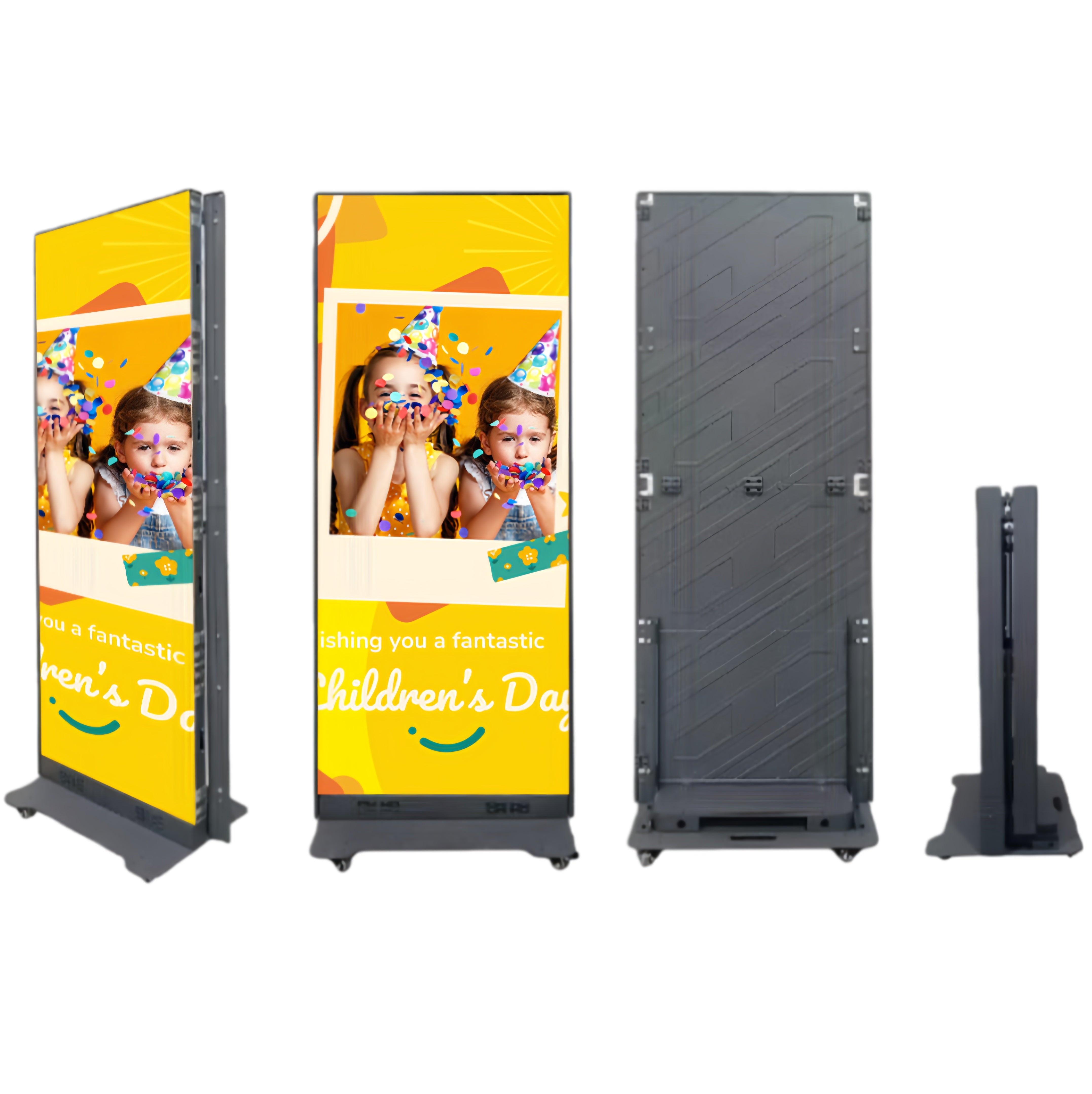 Écran LED pliable série EP-F | Surface GOB + cadre magnétique | 640 × 1920 mm | P2,5 / P1,86 / P1,53 / P1,25 | Lot de 1 / Lot de 2 disponibles