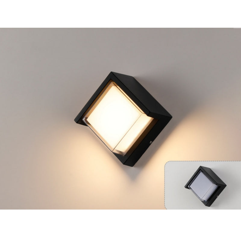Diamond Angle Waterproof LED Wall Light – 18W | 3000K / 4000K / 6000K | Black Housing | Up & Down Outdoor Wall Sconce for Porch, Garden, Balcony & Indoor Decoration | Aluminum Housing | IP65 | 2-Pack