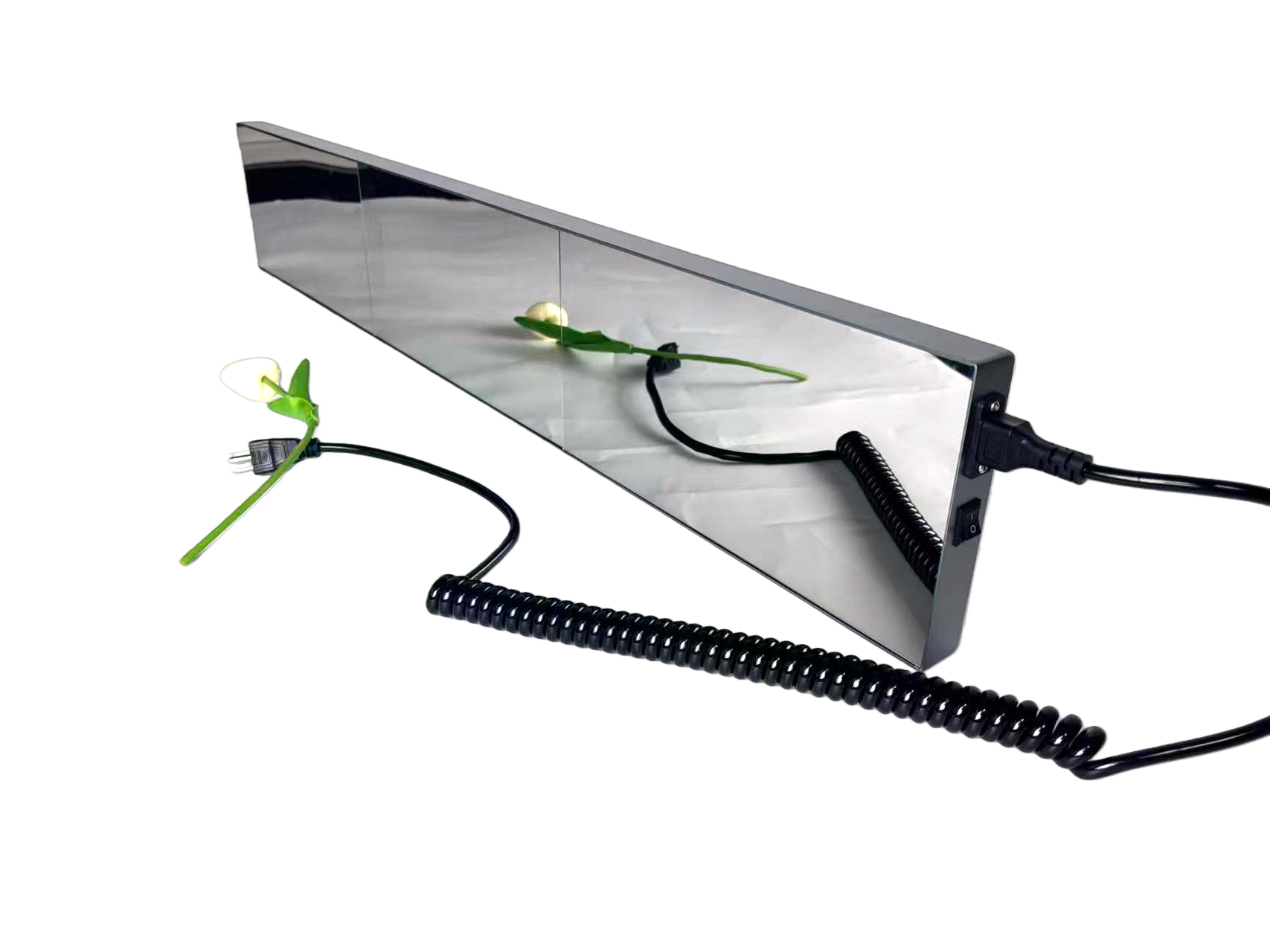 Présentoir LED sans cadre série FL – P1.86 · 160 × 960 mm | Écran LED finition miroir, s'intégrant parfaitement à la décoration moderne de votre magasin.