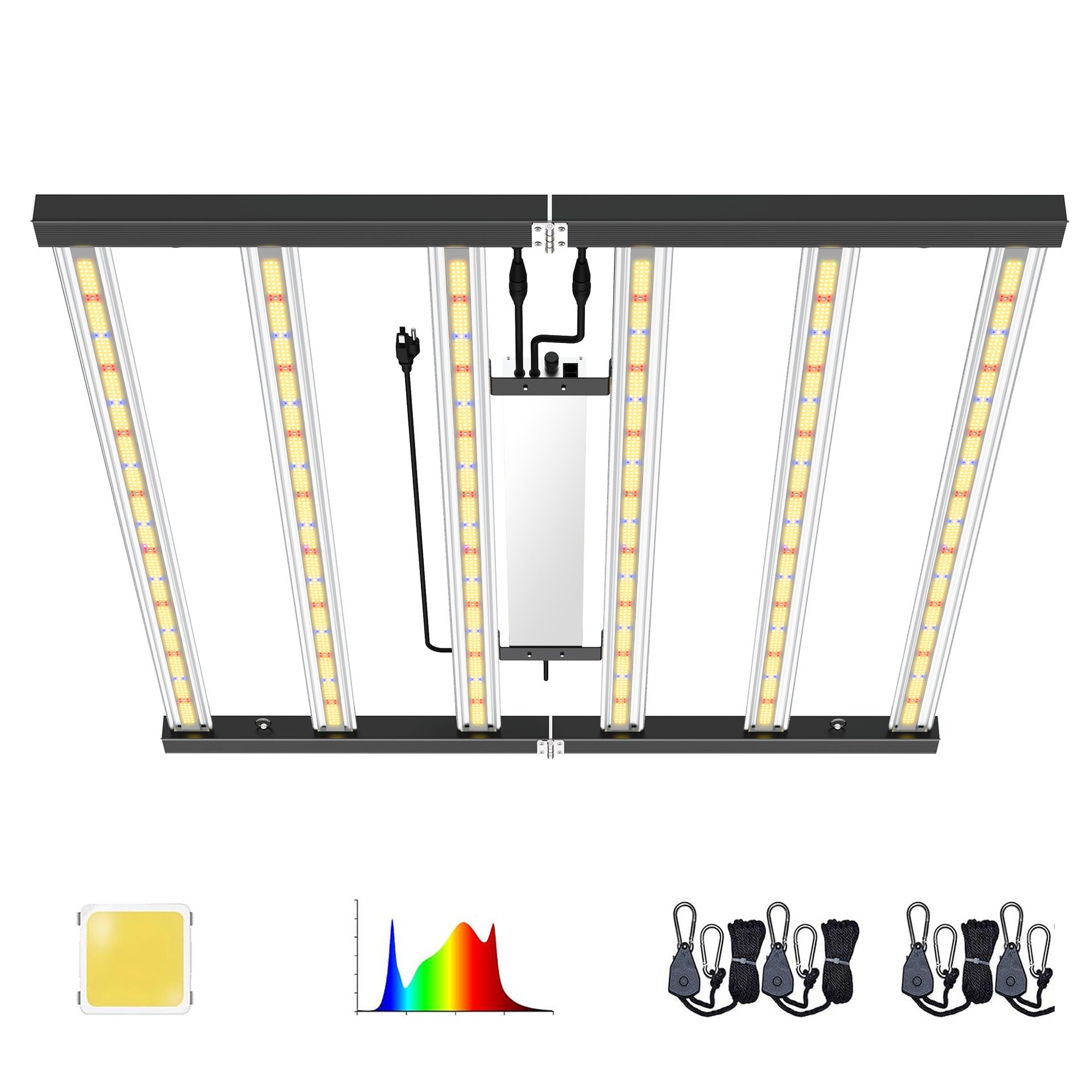 ES Series Foldable Commercial LED Grow Light 240W / 360W / 480W / 720W – Full Spectrum, Foldable Bar Design