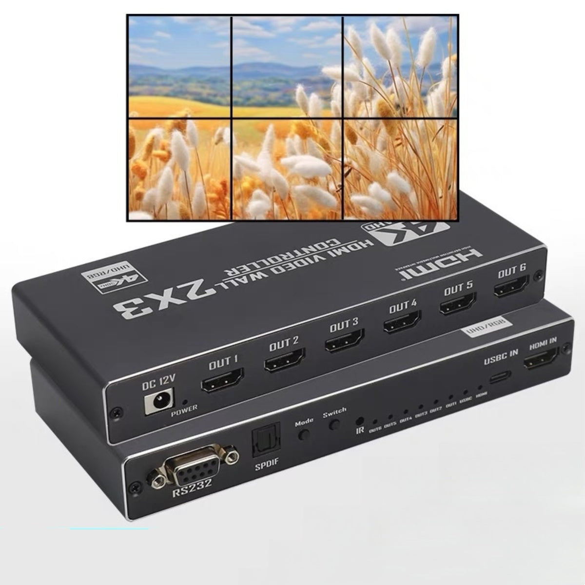 49” BOE LCD Video Wall – 3x2 Kit (6 Panels) | 1920x1080 FHD | 500 nits | Ultra Narrow Bezel 3.5mm | HDMI Splicer + Wall Mount Included