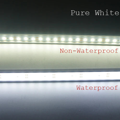 5/10er-Pack SMD5630 Starre LED-Streifenbeleuchtung 72 LEDs pro Meter mit U-Aluminiumgehäuse