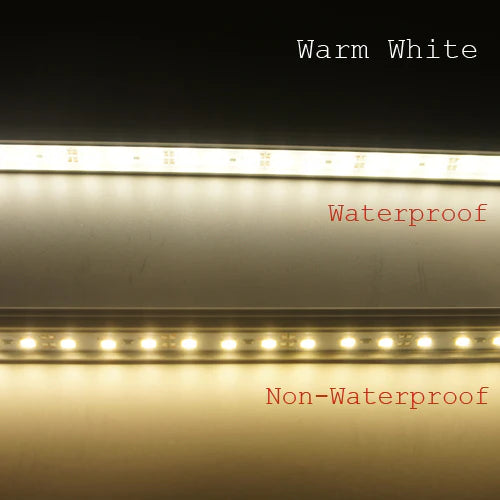 5/10er-Pack SMD5630 Starre LED-Streifenbeleuchtung 72 LEDs pro Meter mit U-Aluminiumgehäuse