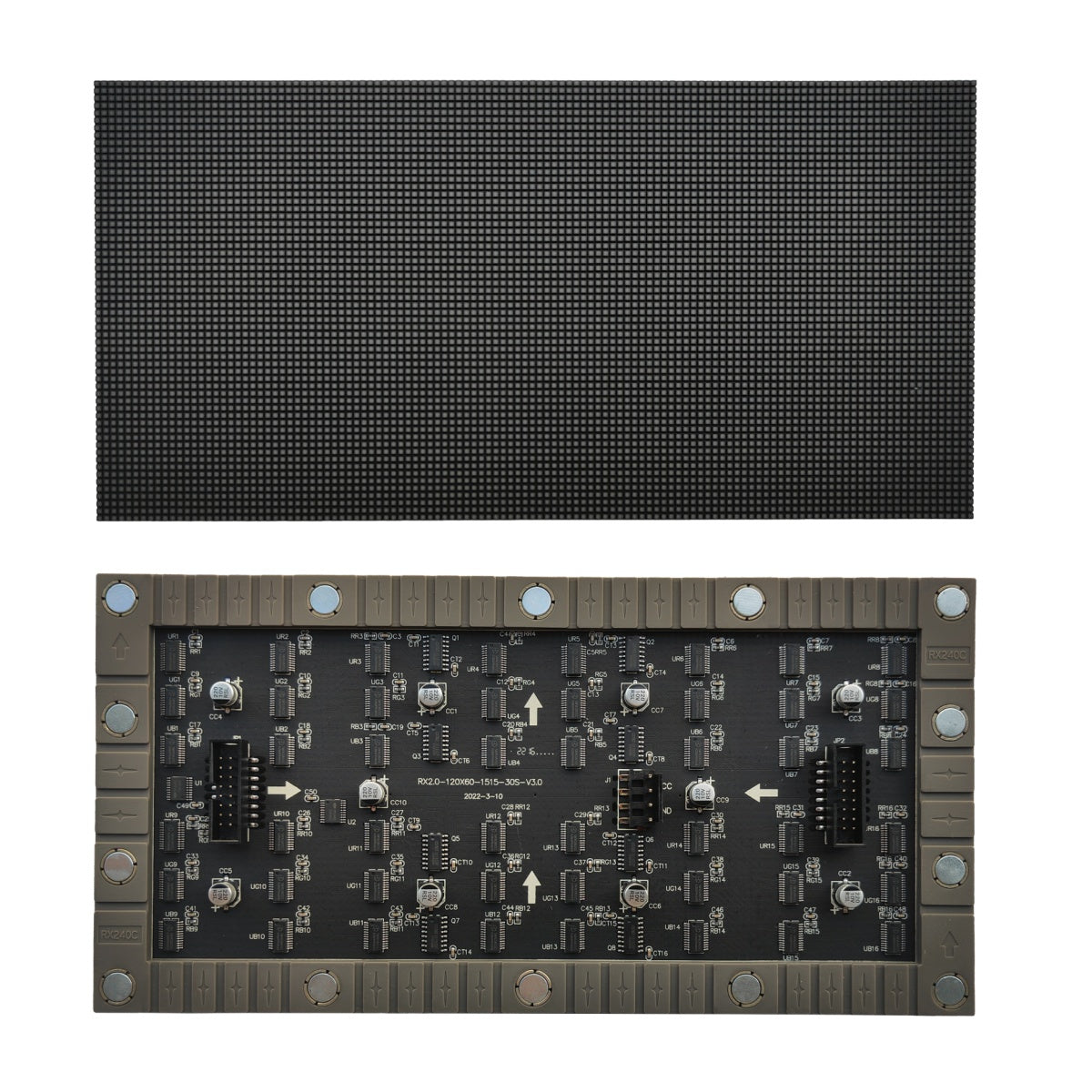 Flexibles LED-Modul für den Innenbereich der IF-2S-Serie – P2.0 | 240×120 mm | SMD | Weiche Rückschale mit Magnet | 600 Nits
