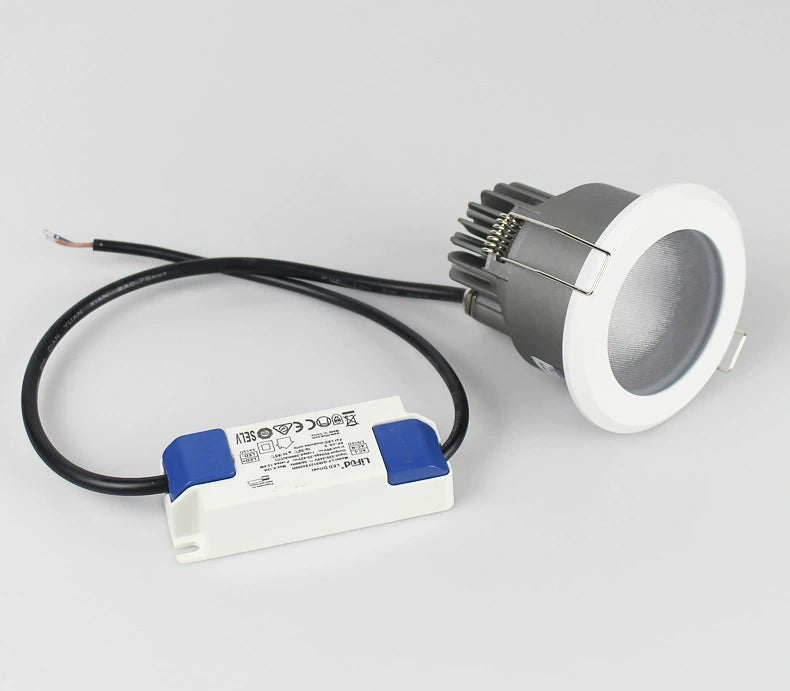 FX-1 Series Waterproof LED Downlight IP65 | 7W / 12W / 15W | CRI>80 | 100–240V | Vapor-Proof Ceiling Light for Shower, Sauna & Outdoor Use | 1 / 4 / 10-Pack | White Housing | Non-Dimmable