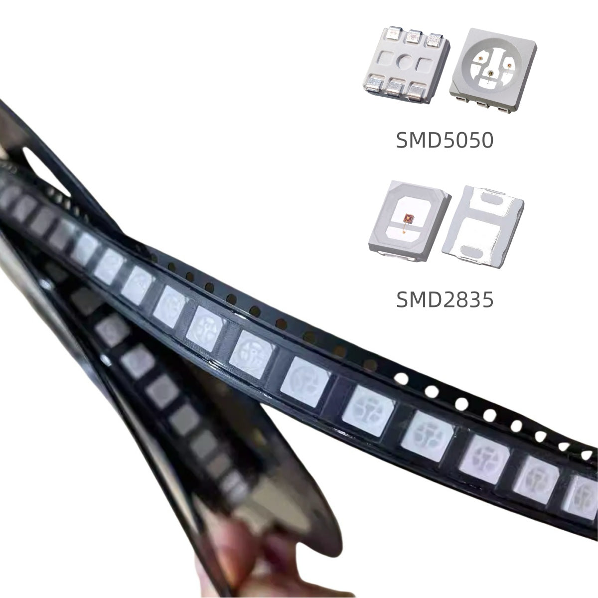 940 nm Infrarot-LED-Emitter – Packung mit 1000 / 4000 | Hochleistungs-IR-LED-Chips für Nachtsicht, Fernbedienung und Sensorik | 0,2 W / 0,5 W | Golddraht | SMD2835 / SMD5050