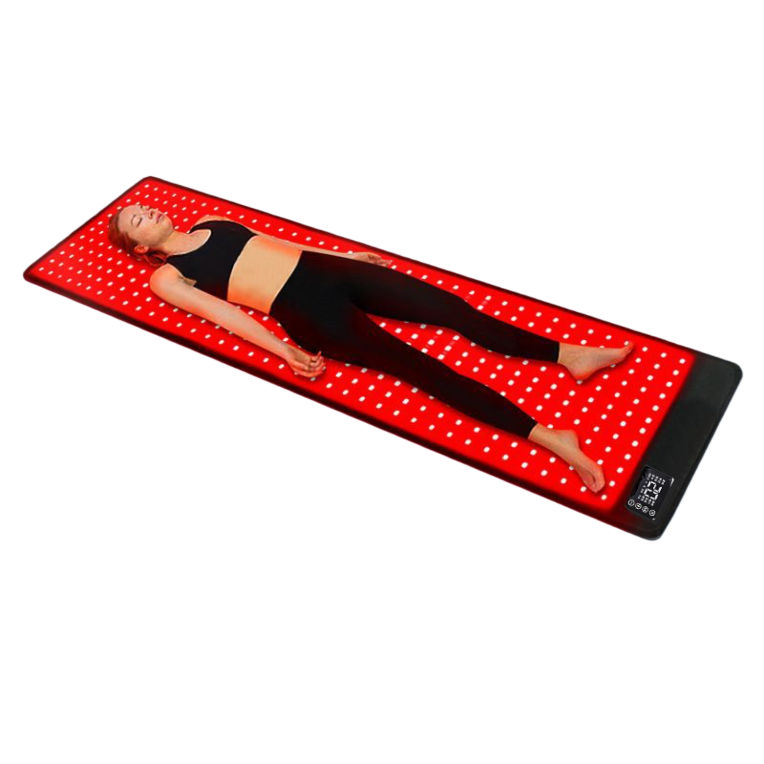 Infrared Therapy Heating Blanket & Mat – 6 Size Options | Red Light 660nm & IR 850nm | Remote Control | Transparent Film | Vibration Massage | 8 Modes & 20 Intensity Levels | for Sleeping Pad, Yoga Mat & Body Relaxation | US / EU / UK / AU Plug