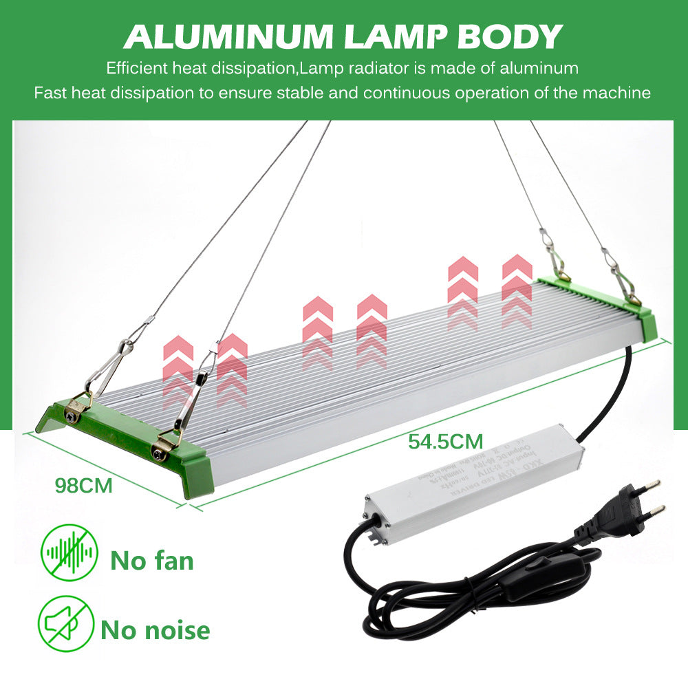 Full Spectrum Quantum Panel LED Grow Light - 45W | SMD2835 - 226 LEDs | 5000K / 3000K + 660nm Red + 730nm IR + 395nm UV | AC85–277V | Included Hanging Rope, Switch Power Supply | for Indoor Plants & Hydroponics