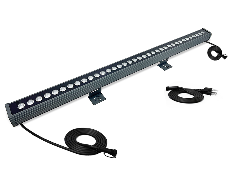 Applique murale LED RVB linéaire 7060 connectable avec télécommande, 36 W, étanche, à changement de couleur, pour projets d'éclairage intérieur/extérieur, hôtels, décorations murales de bâtiments