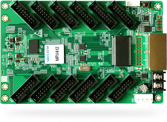 NovaStar MRV412‑N Empfangskarte – Maximal 512×512 Pixel | 24‑Gruppen Parallel RGB HUB75 LED-Controller-Board für LED-Bildschirme