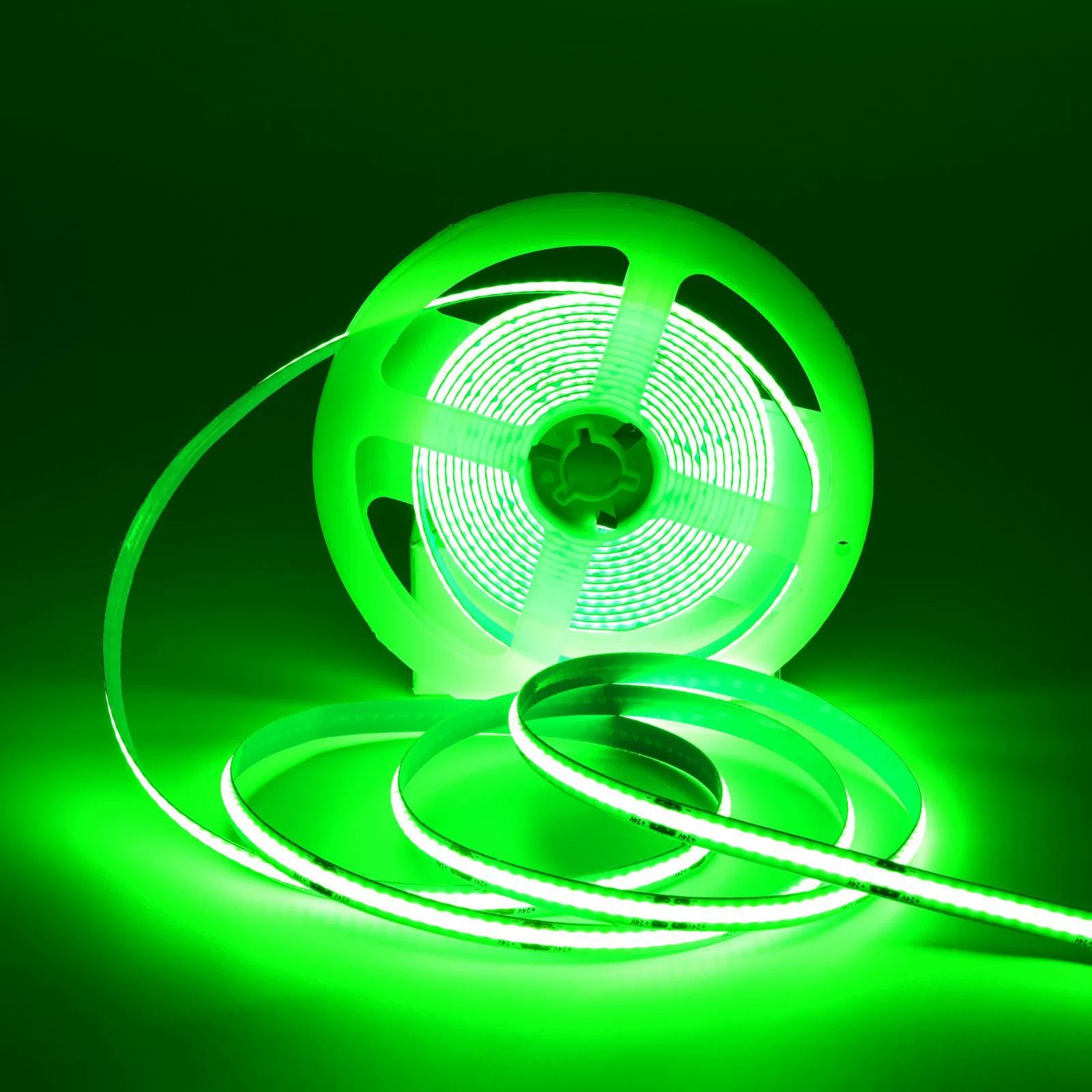 5MM Wide COB Flexible LED Strip Light - 12V / 24V | 384 LEDs/M | 3000K / 4000K / 6500K / Red / Blue / Green / Pink / Yellow | 5mm PCB | CRI 90+ | Dot-Free Continuous Lighting | Non-Waterproof | for Cabinets,Kitchen Office Lighting | 5/50M