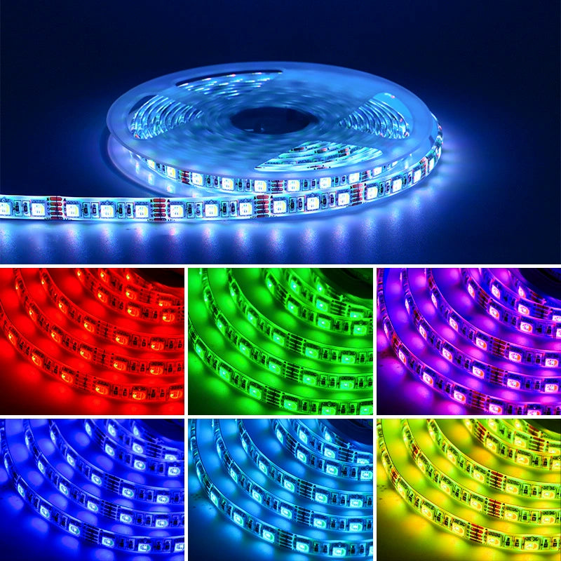DC12V RGBW/RGBWW LED Strip Light - 10mm PCB | 4-In-1 SMD5050-72 LEDs/M | IP00 / IP65 / IP67 | for Mirror, Kitchen Cabinet, Bedroom | 5/50M