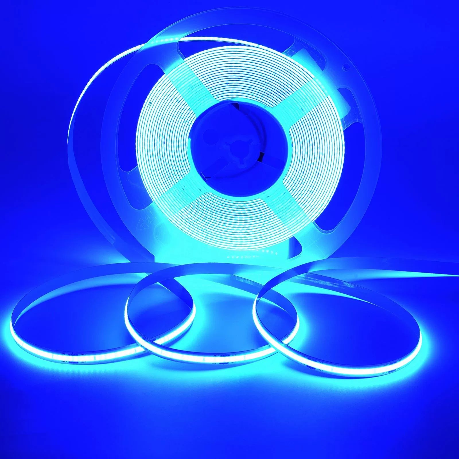 5MM Wide COB Flexible LED Strip Light - 12V / 24V | 384 LEDs/M | 3000K / 4000K / 6500K / Red / Blue / Green / Pink / Yellow | 5mm PCB | CRI 90+ | Dot-Free Continuous Lighting | Non-Waterproof | for Cabinets,Kitchen Office Lighting | 5/50M