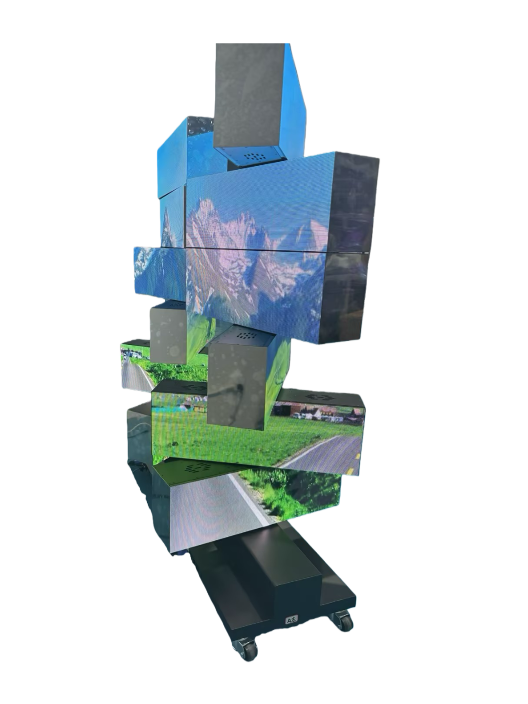 MR-2FR Series Double-Sided Rectangular Mechanical Rotating LED Display