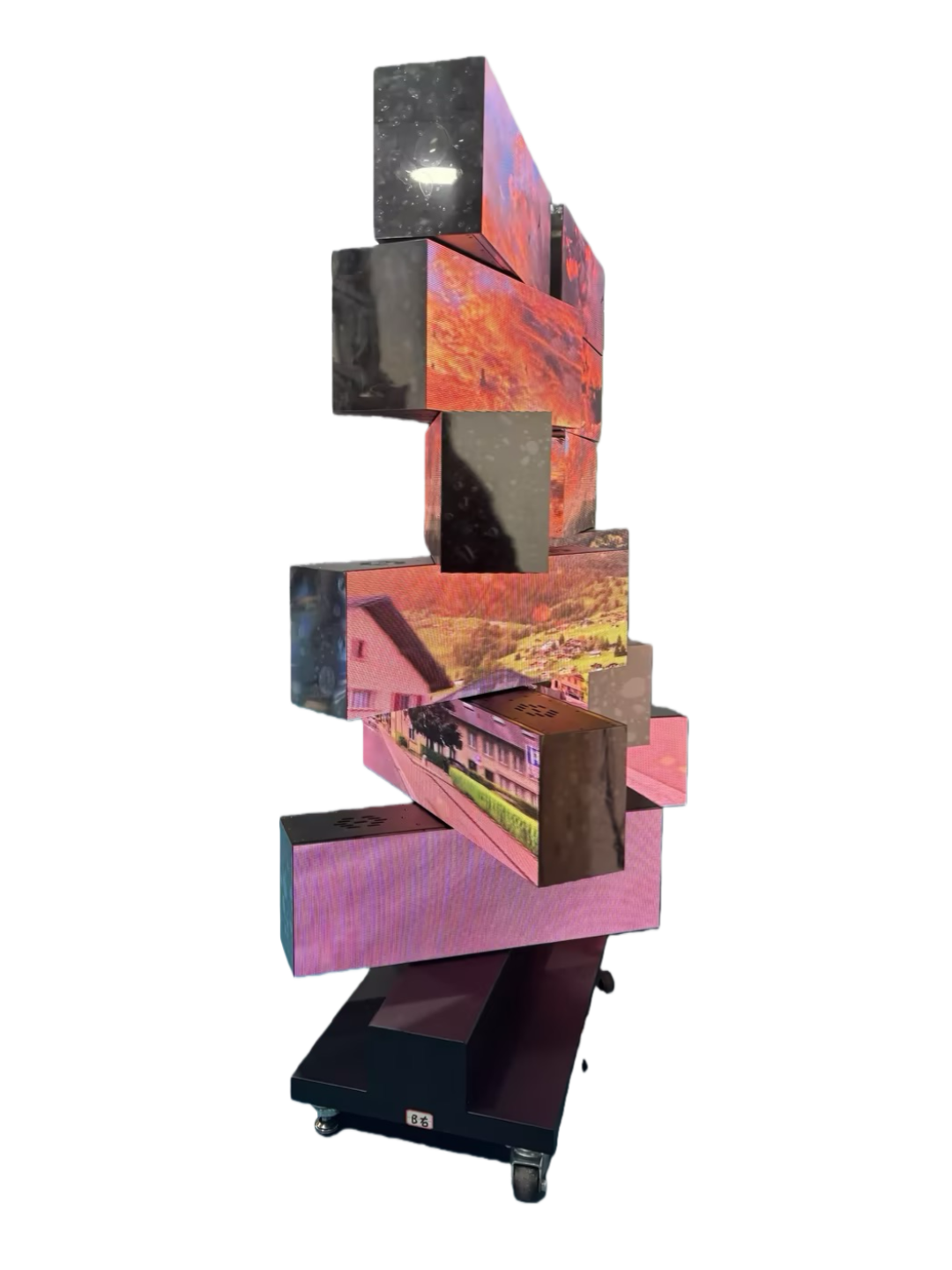 MR-2FR Series Double-Sided Rectangular Mechanical Rotating LED Display