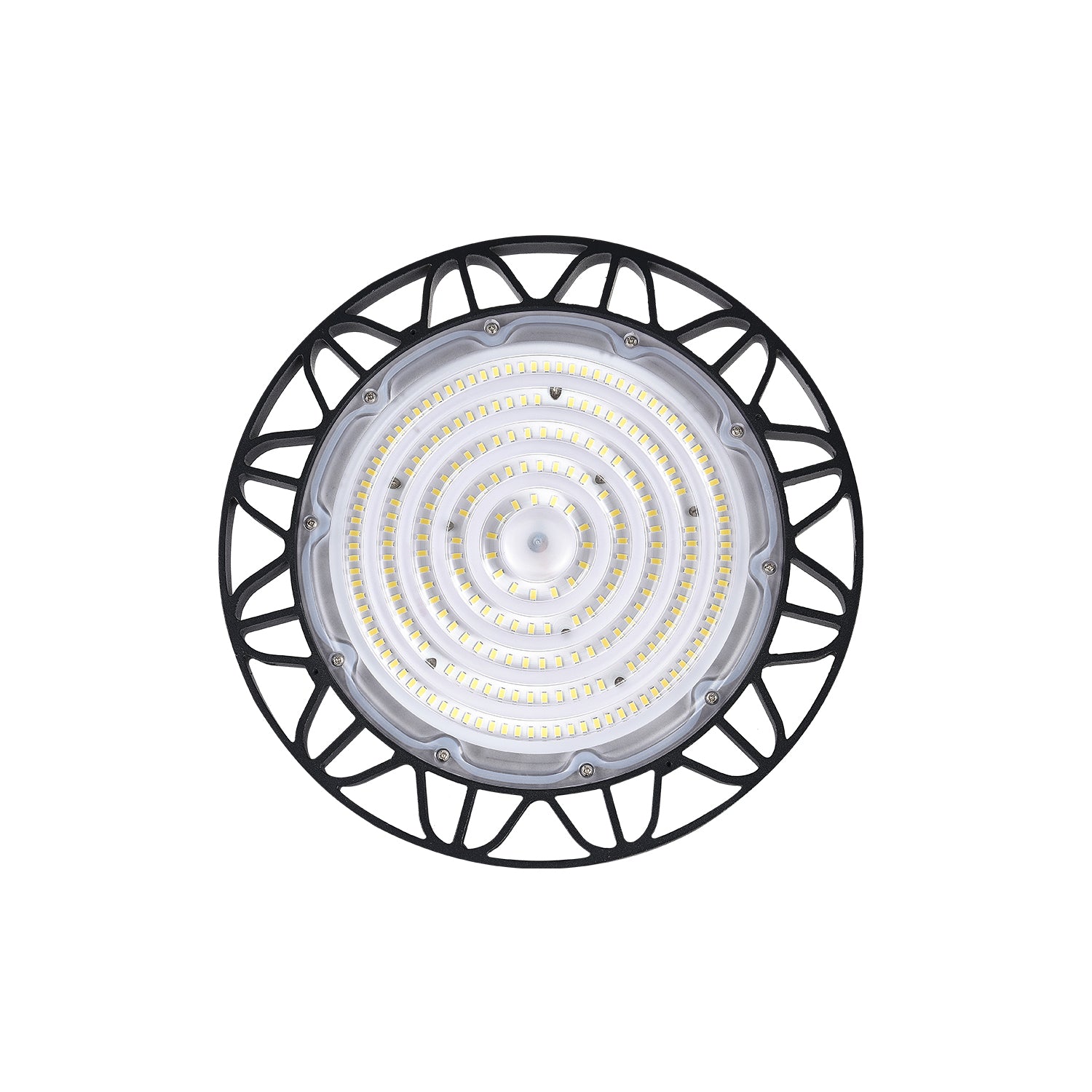 UFO LED High Bay Light 100W 4 | 8 | 12 pcs Pack, 6500K Daylight White, 13,000LM (130LM/W),100-240V AC High Bay LED Light with Hanging Hook for Factory Warehouse Workshop
