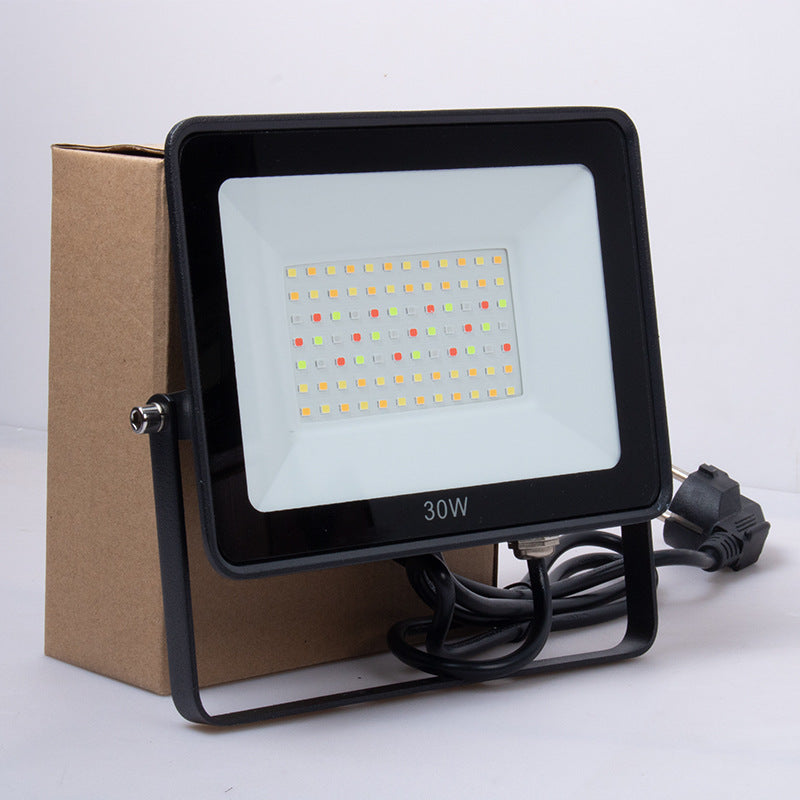 Lot de 2 projecteurs LED d'extérieur 30 W RGBCW, Wi-Fi, Bluetooth, RGBCW, 2 700 K-6 500 K, 16 millions de couleurs, éclairage paysager LED, étanchéité IP66