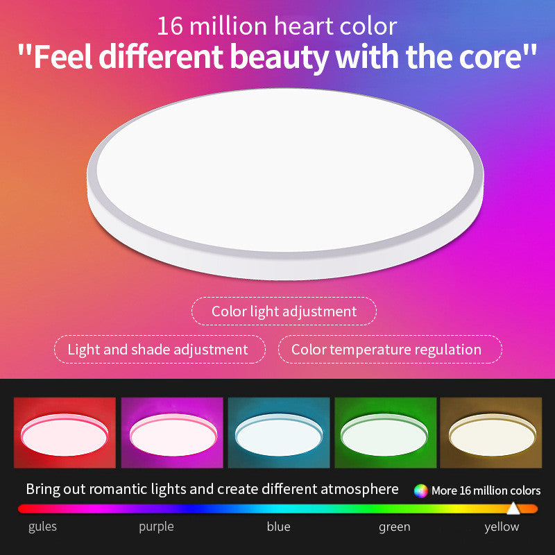 2er-Pack 24 W 12 Zoll Smart RGBCW Deckenleuchten RGB-Farbwechsel, 2700 K–6500 K einstellbar mit dimmbarer Helligkeit, kompatibel mit Alexa/Google Home/APP-Steuerung, WiFi-Licht für Schlafzimmer/Kinderzimmer/Party