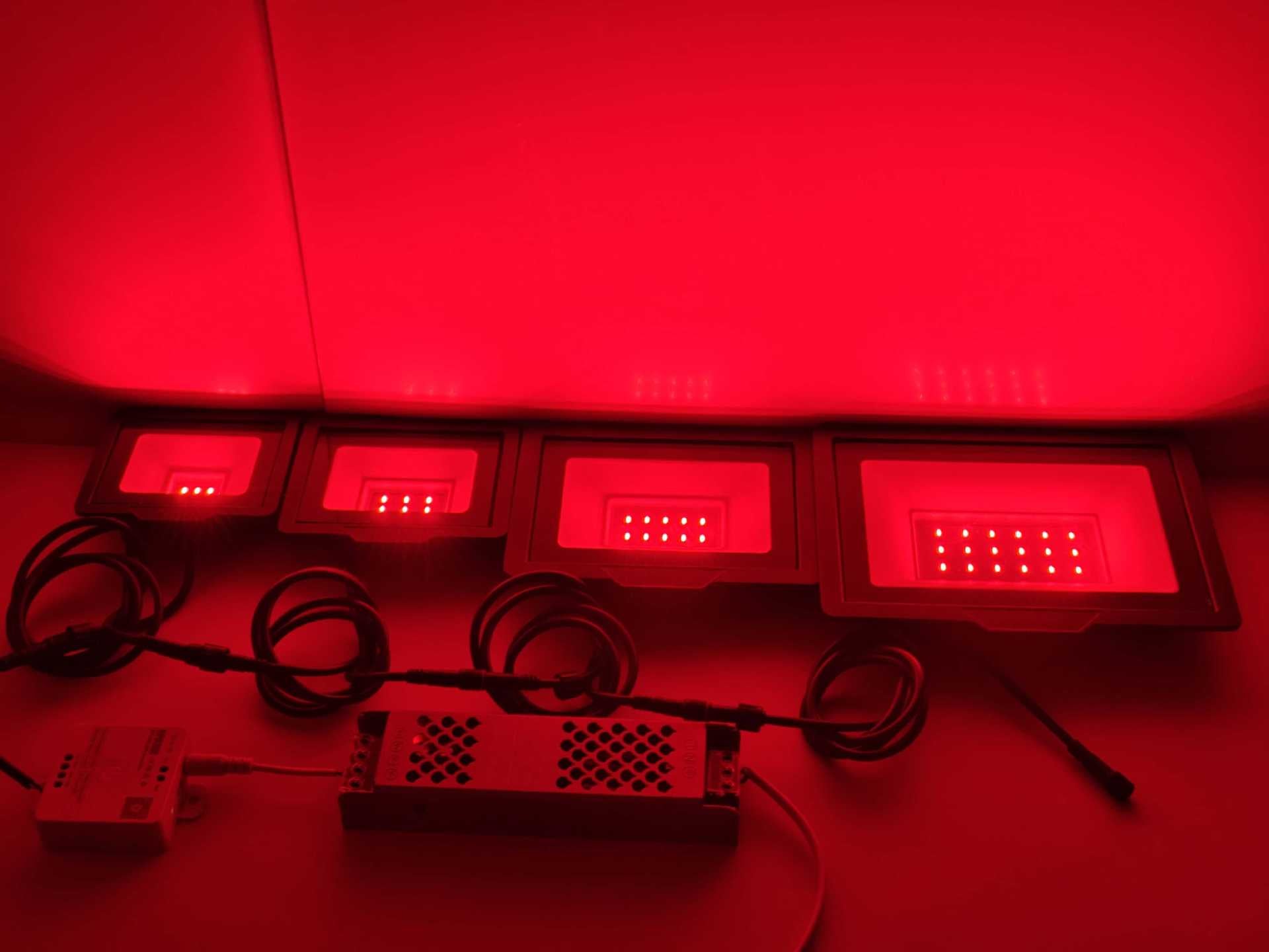 FL-IC Series SPI WS2811 RGBIC Addressable LED Flood Light – 10W - 50W | 24V DC | IP66 Waterproof Outdoor Landscape Light with Aluminum Housing & Tempered Glass | For Stage, Wall Wash & Architectural Lighting | Hardwired Connection (No Plug) | 2 / 10-Pack