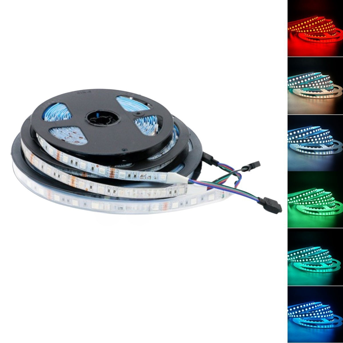 10MM Wide SMD5050 RGB LED Strip Light - DC12V | 60 / 120 LEDs/M | 10mm PCB | IP00 / IP65 / IP67 | for Mirror, Kitchen Cabinet, Bedroom | 5/50M