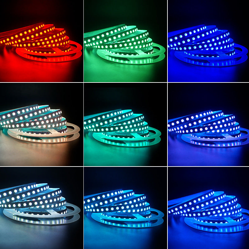10MM Wide SMD5050 RGB LED Strip Light - DC12V | 60 / 120 LEDs/M | 10mm PCB | IP00 / IP65 / IP67 | for Mirror, Kitchen Cabinet, Bedroom | 5/50M