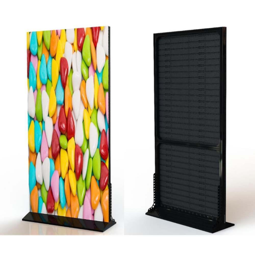 EP-RS Series Rollable LED Poster Display | 1000×2000mm | P2.6 / P1.95 / P1.56 / P1.25 | Lightweight, Flexible & Portable | Floor-standing with Detachable Frame