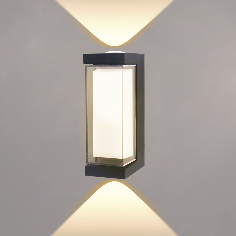 Waterproof LED Wall Light - 7W | 3000K / 6500K | Square / Round | Up & Down Outdoor Wall Sconce for Porch, Garden, Balcony & Indoor Decoration | Plastic Housing | IP65 | 4-Pack