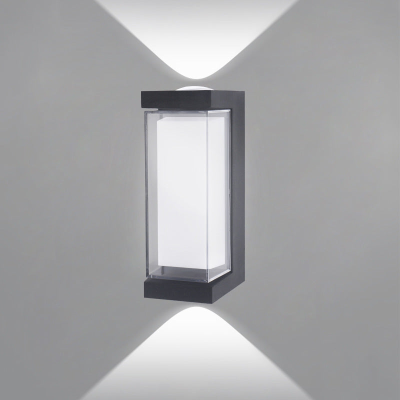 Waterproof LED Wall Light - 7W | 3000K / 6500K | Square / Round | Up & Down Outdoor Wall Sconce for Porch, Garden, Balcony & Indoor Decoration | Plastic Housing | IP65 | 4-Pack