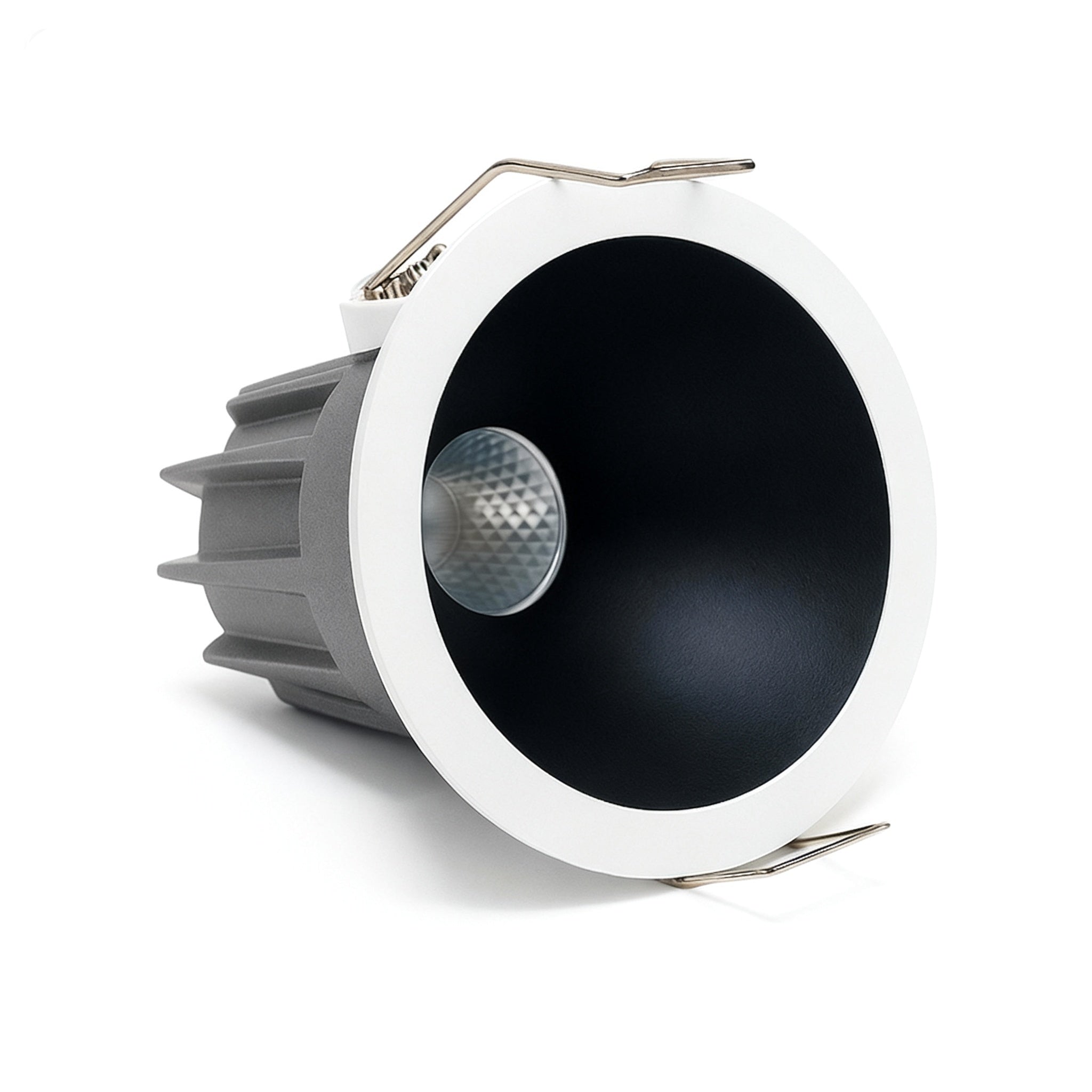 4er-Pack dimmbares 2-Zoll-LED-Downlight, 3 W (entspricht 35 W Halogen), LED-Deckenleuchte mit schwarzem Rand