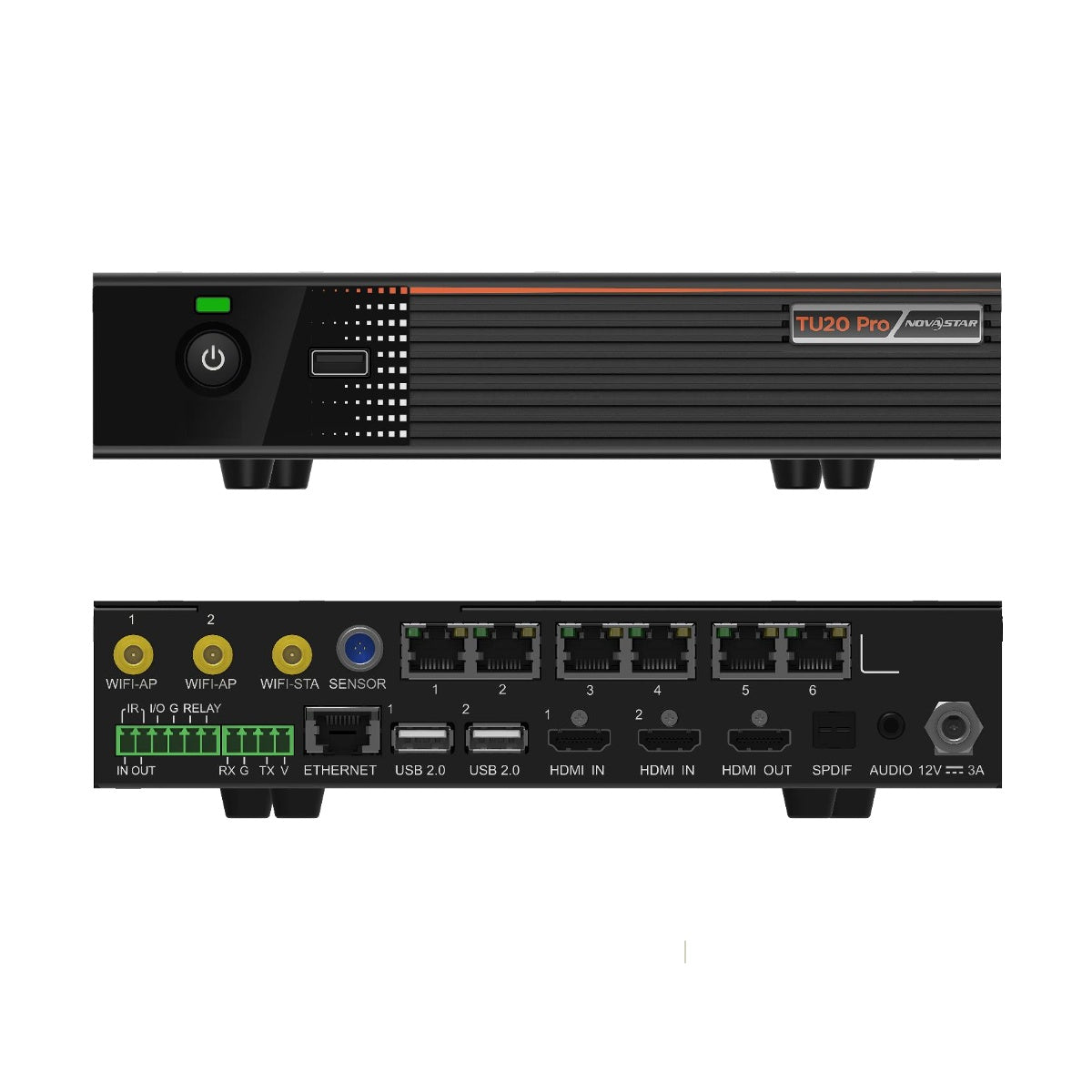 Processeur de contrôle de lecture NovaStar TU20 PRO – 3,9 millions de pixels | Boîtier de contrôle LED hybride synchrone et asynchrone avec entrée 4K pour écrans LED