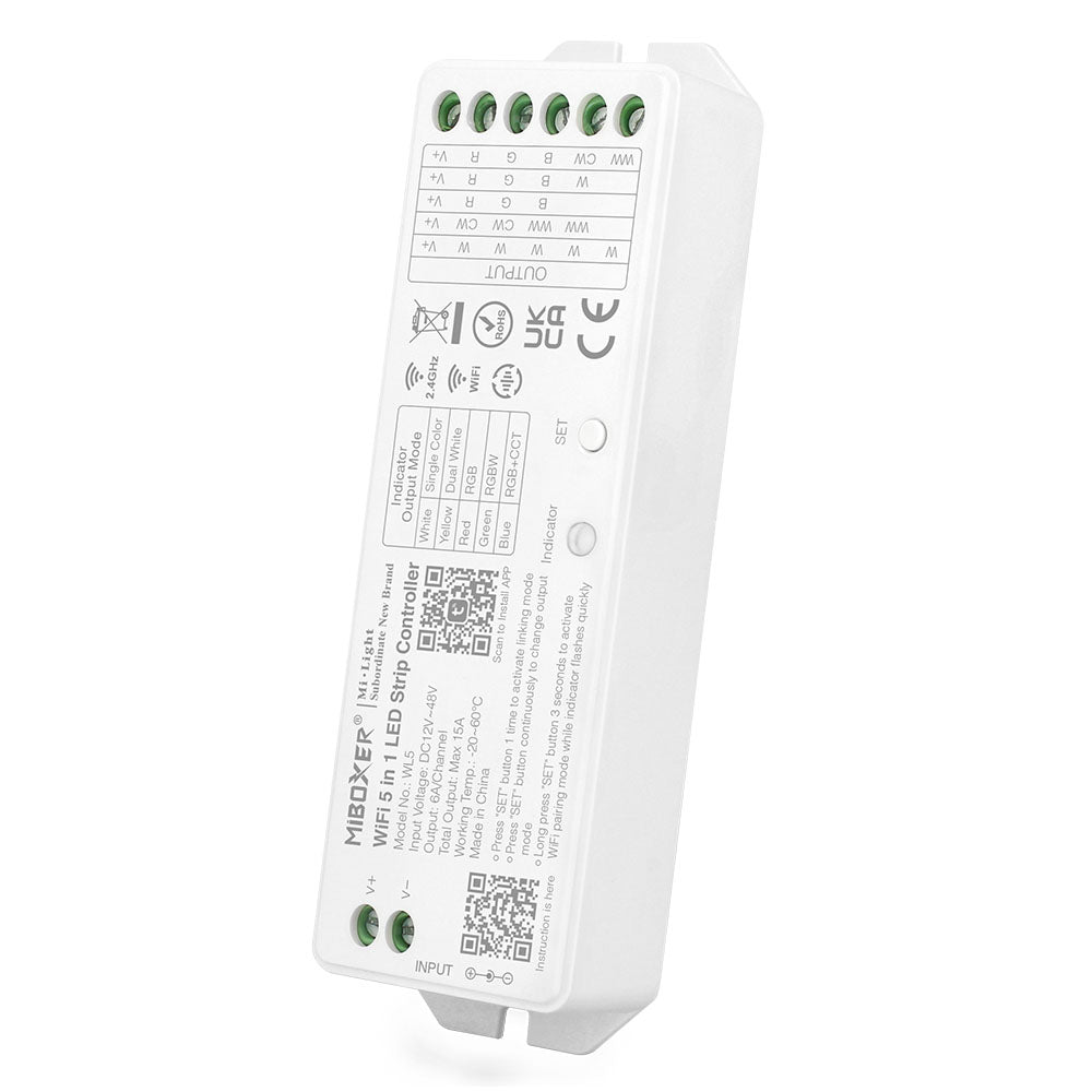 MiBOXER WL5 5 in 1 LED Strip Controller (WiFi+2.4G)LED Controller Series