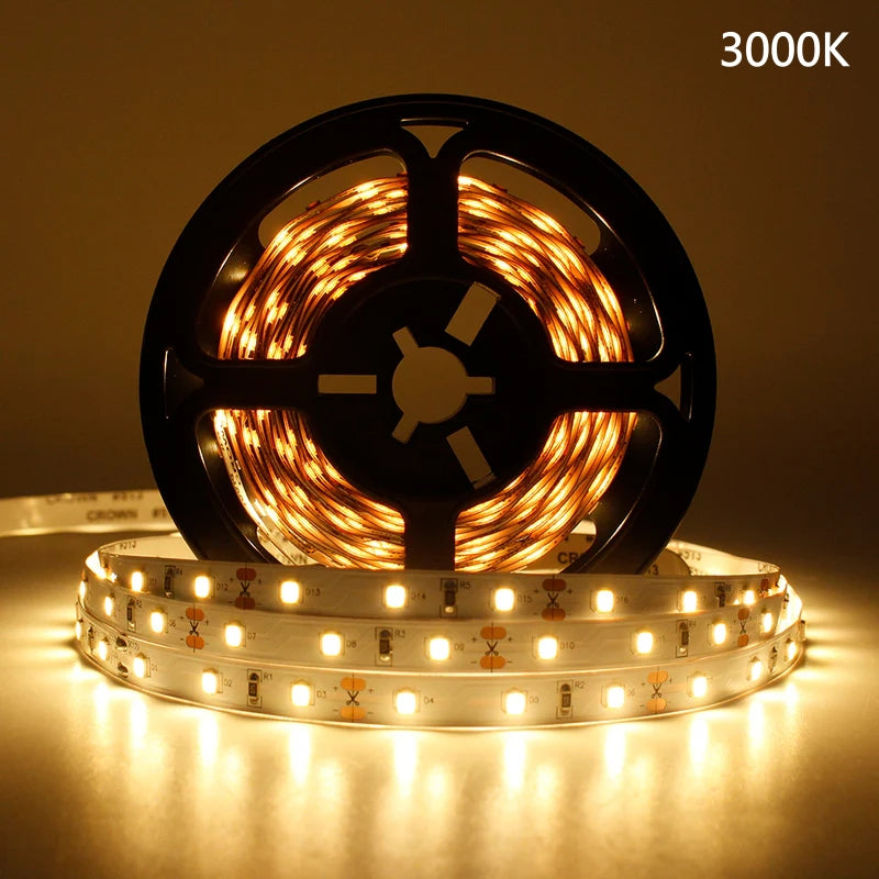 DC12V SMD5050 Full Spectrum LED Strip Light - CRI 97+ | 300 LEDs (60 LEDs/M) | 2700K / 3000K / 4000K / 5500K / 6500K | 12W/M | 10mm PCB | CRI 97+ | IP00 / IP67 | for Mirror, Kitchen Cabinet, Bedroom