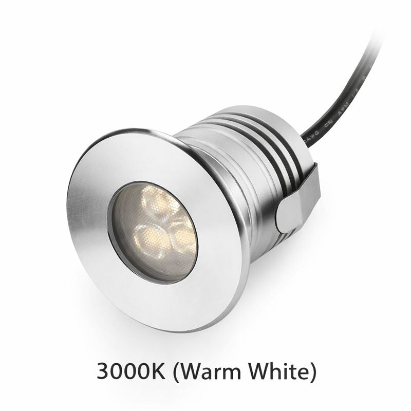 3W 3-LED Underwater Pool Lights – IP68 Waterproof | DC 12V / 24V Low Voltage | Stainless Steel & Aluminum Submersible Lights | Red / Green / Blue / 3000K / 4000K / 6000K for Pool, Fountain & Pond Lighting | 8 / 10-Pack