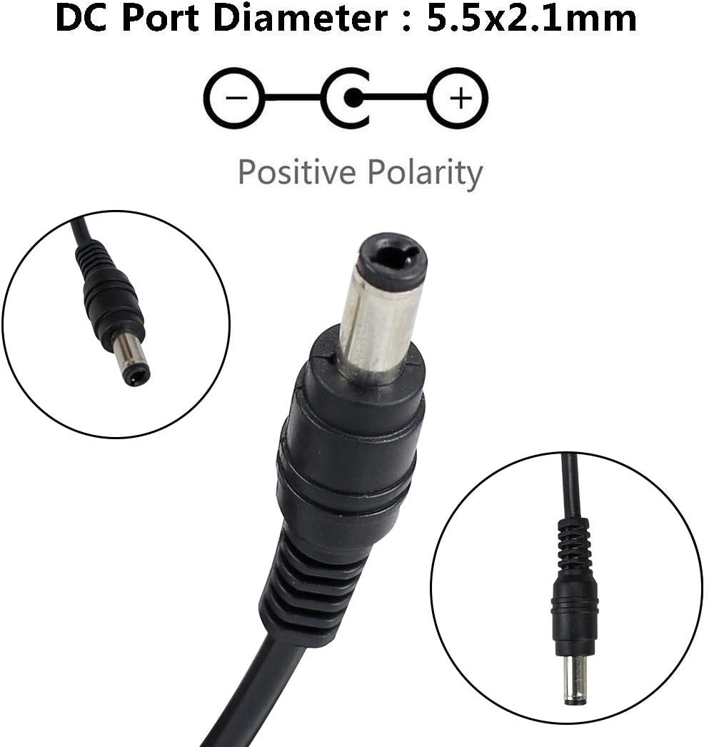 DC 6V Desktop Power Supply Adapter 30W/60W, AC 100–240V Input, US Plug, Switching Transformer for Electronics, Router, Toys, DIY Projects