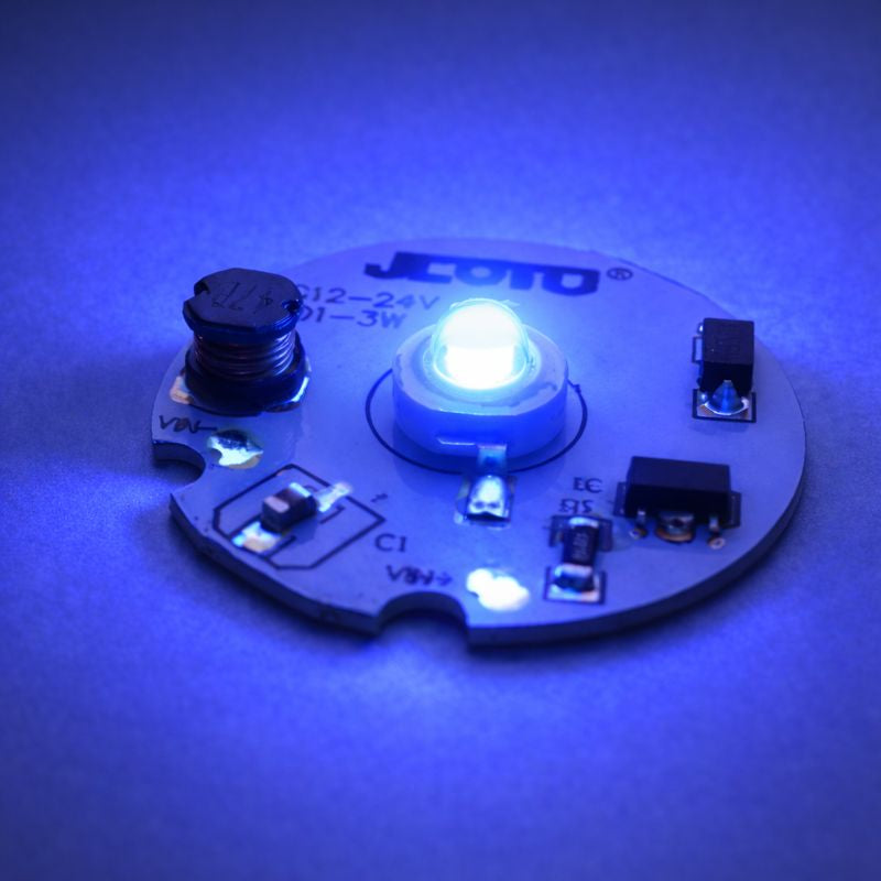 1W 3W DC12V-DC24V LED PCB Component 30mm Wide Round Board