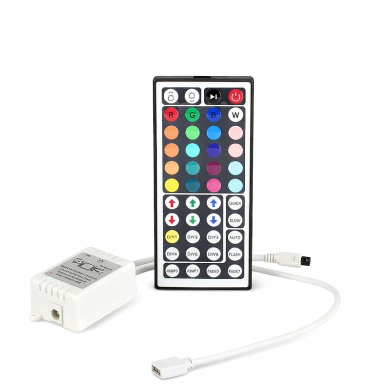 IR-Fernbedienung für RGB/RGBW-LED-Streifen – DC12V-24V | Fernbedienungsoptionen mit 24/40/44 Tasten | Für LED-Streifen