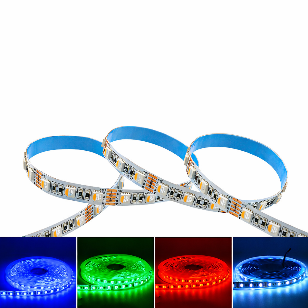 DC12V RGBW/RGBWW LED Strip Light - 10mm PCB | 4-In-1 SMD5050-72 LEDs/M | IP00 / IP65 / IP67 | for Mirror, Kitchen Cabinet, Bedroom | 5/50M