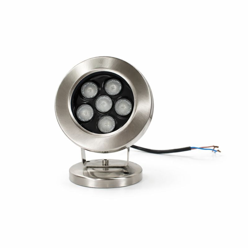 6W / 9W / 12W / 18W / 24W LED Underwater Spotlight – IP68 Waterproof | DC 12V / 24V Low Voltage | Adjustable Stainless Steel Submersible Light | RGB & Single Color Options for Pool, Fountain & Landscape Lighting |4 / 10Pack
