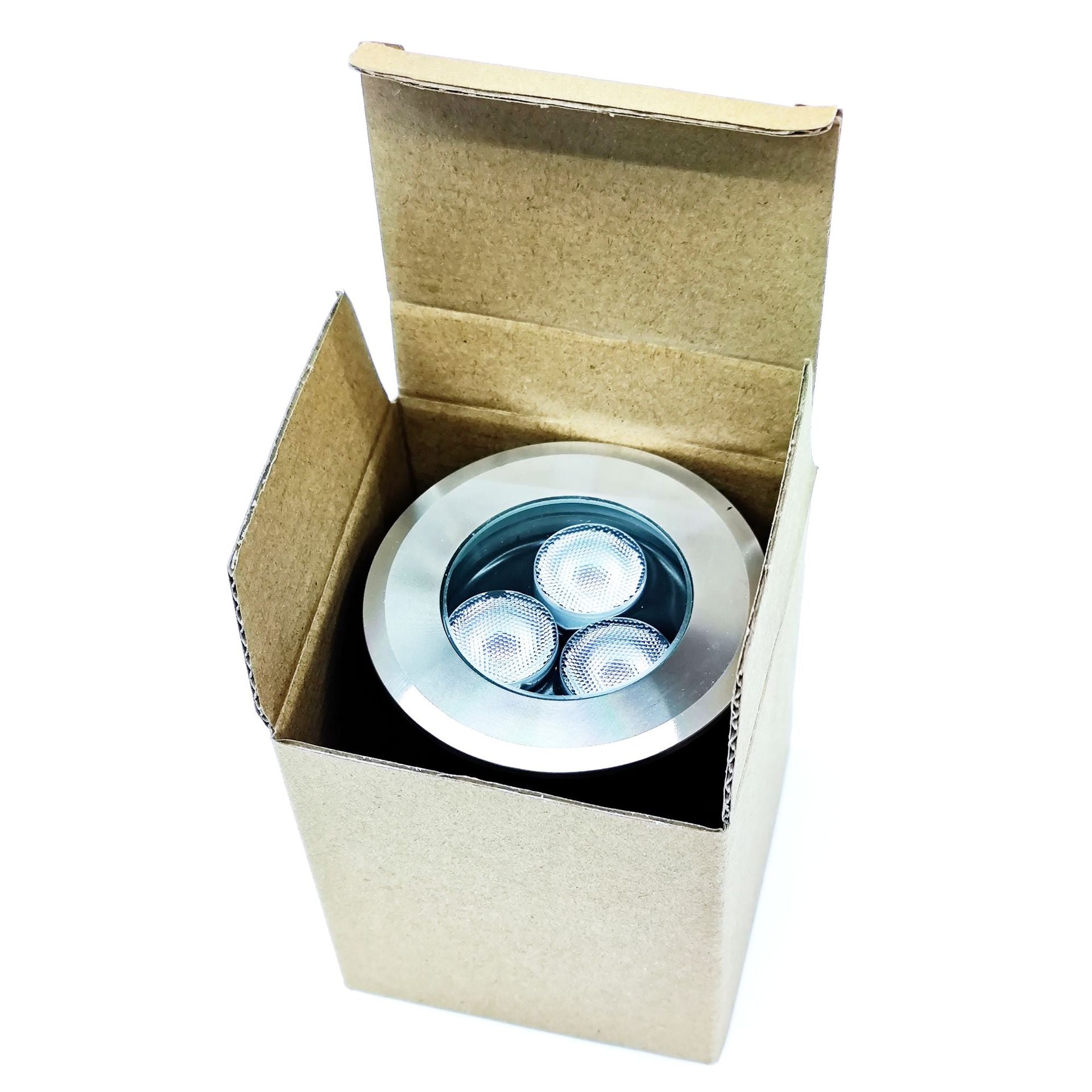 10er-Pack RGBW IP68 wasserdichte LED-Untergrundleuchte für den Außenbereich, 3 W, 24 V, Deckleuchte, Erdlampe, Strahler für Wege, Auffahrten, Gärten, Einbaulandschaften mit Edelstahlgehäuse, PC-Abdeckung, gehärtete Glaslinse