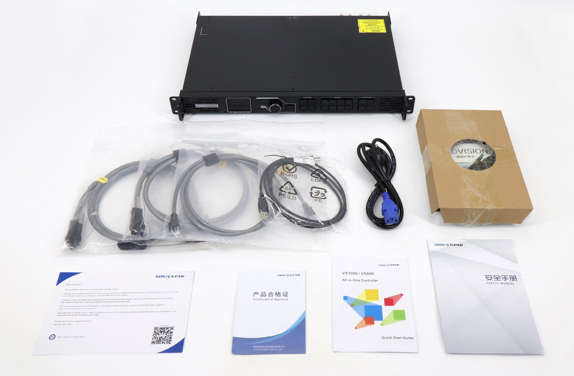 Processeur vidéo NovaStar VX600 PRO – 2,3 millions de pixels | Processeur vidéo 4K multi-entrées avec mise à l'échelle avancée pour écrans LED
